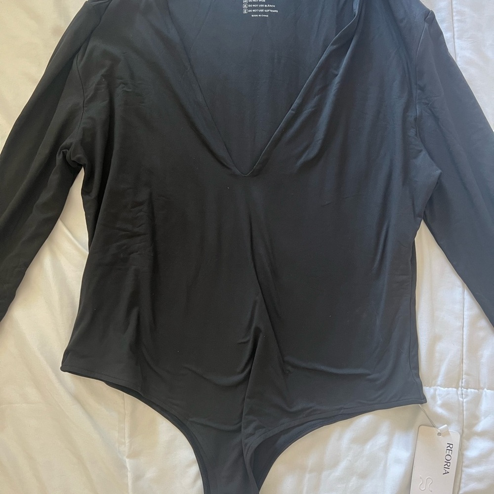 Black Long Sleeve Bodysuit and Brown Bodysuit (3 pack) - Picture 7 of 9